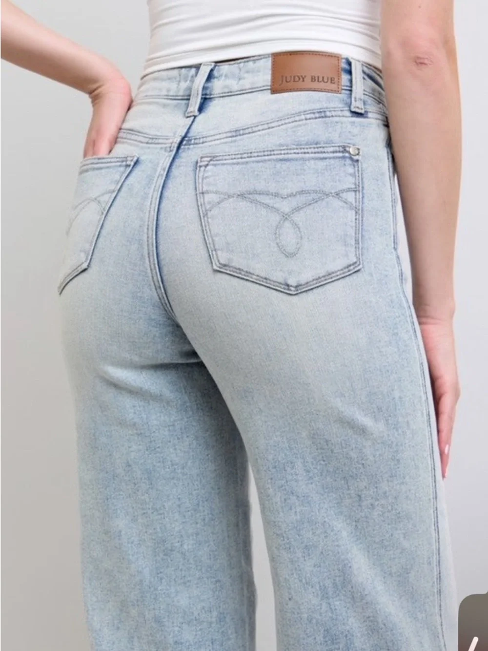 Judy Blue High Waisted Retro Wide Leg w/ Tummy Control - Picture 2 of 6